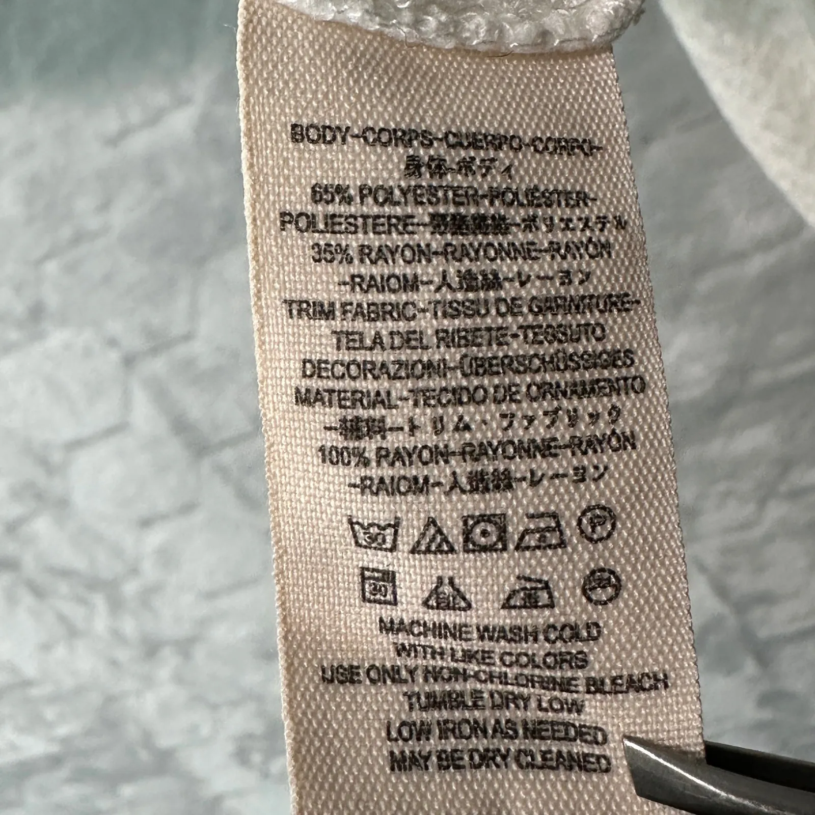 Free People Women XS White Waffle Knit‎ Boho Patchwork Top Festival Art Romantic - Image 3