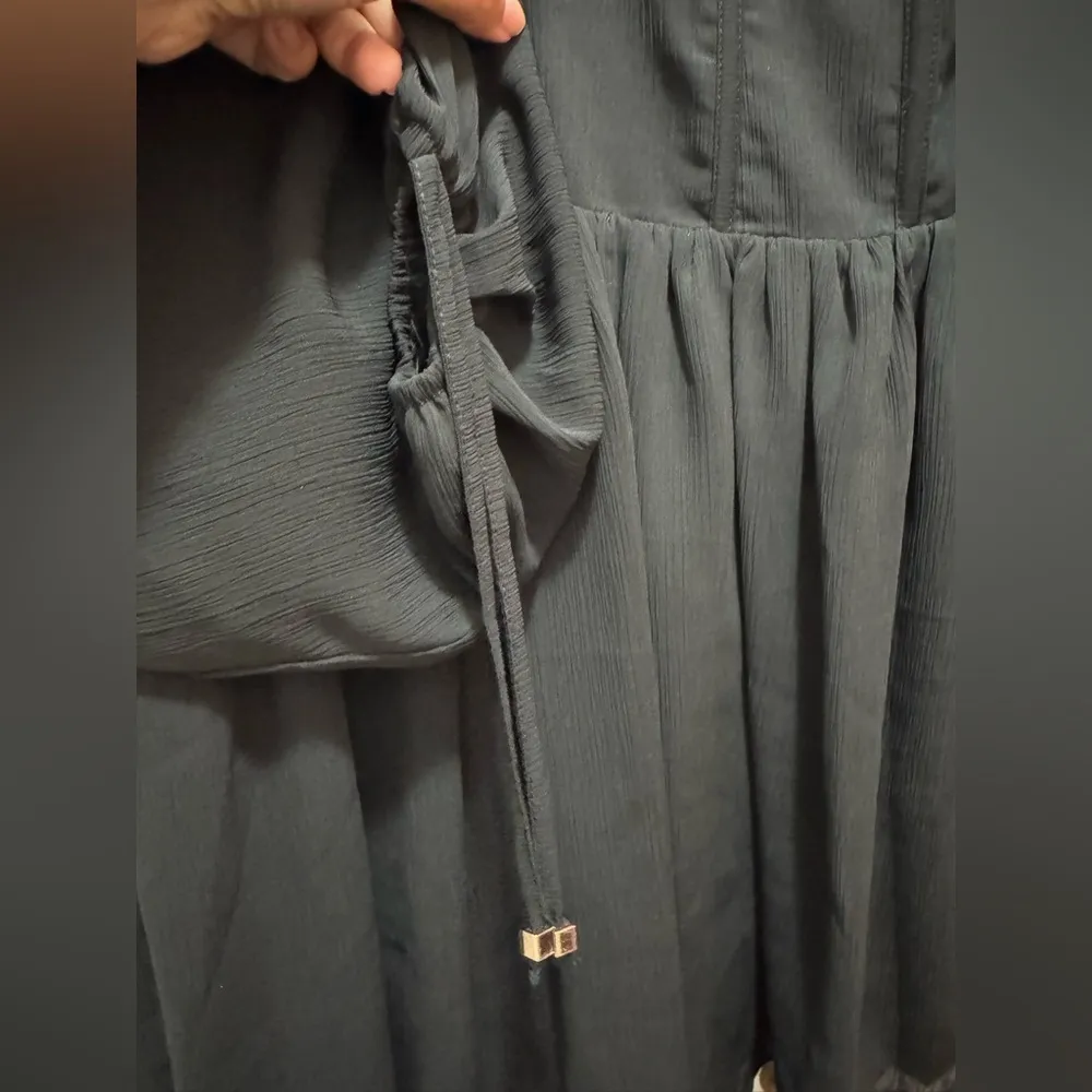 Revolve Showpo Calista Mini Dress in Black Size 6 - Image 5