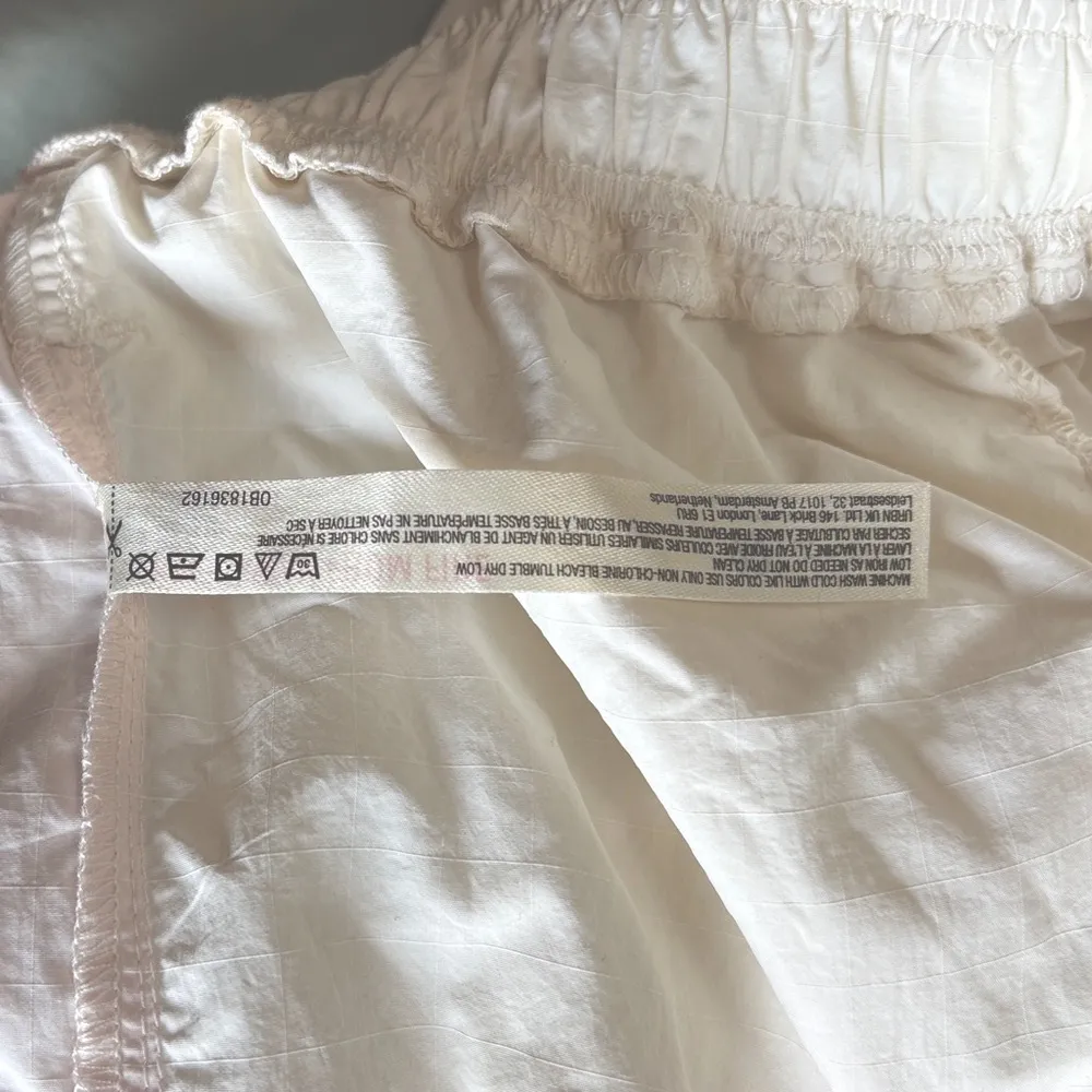 Free People Movement Champ Is Here Cream Checkered Pants Size Small‎ EUC - Image 7