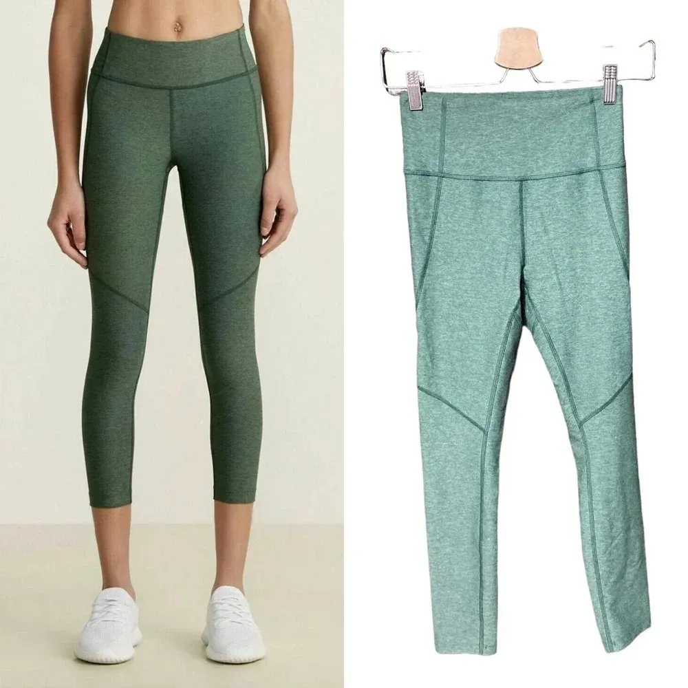 Outdoor Voices 3/4‎ Warmup Leggings Hunter Green Size XS - Image 2