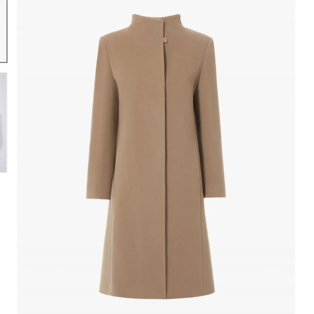 Cinzia Rocca Icons Taupe Wool Coat Brown Size 12 - Image 4