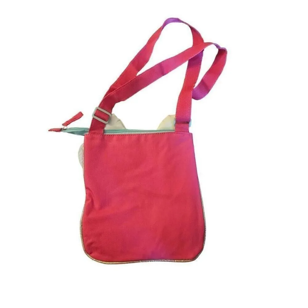 Cute Hello Kitty Crossbody Bag with Glitter Bow Pink‎ Strap - Image 3