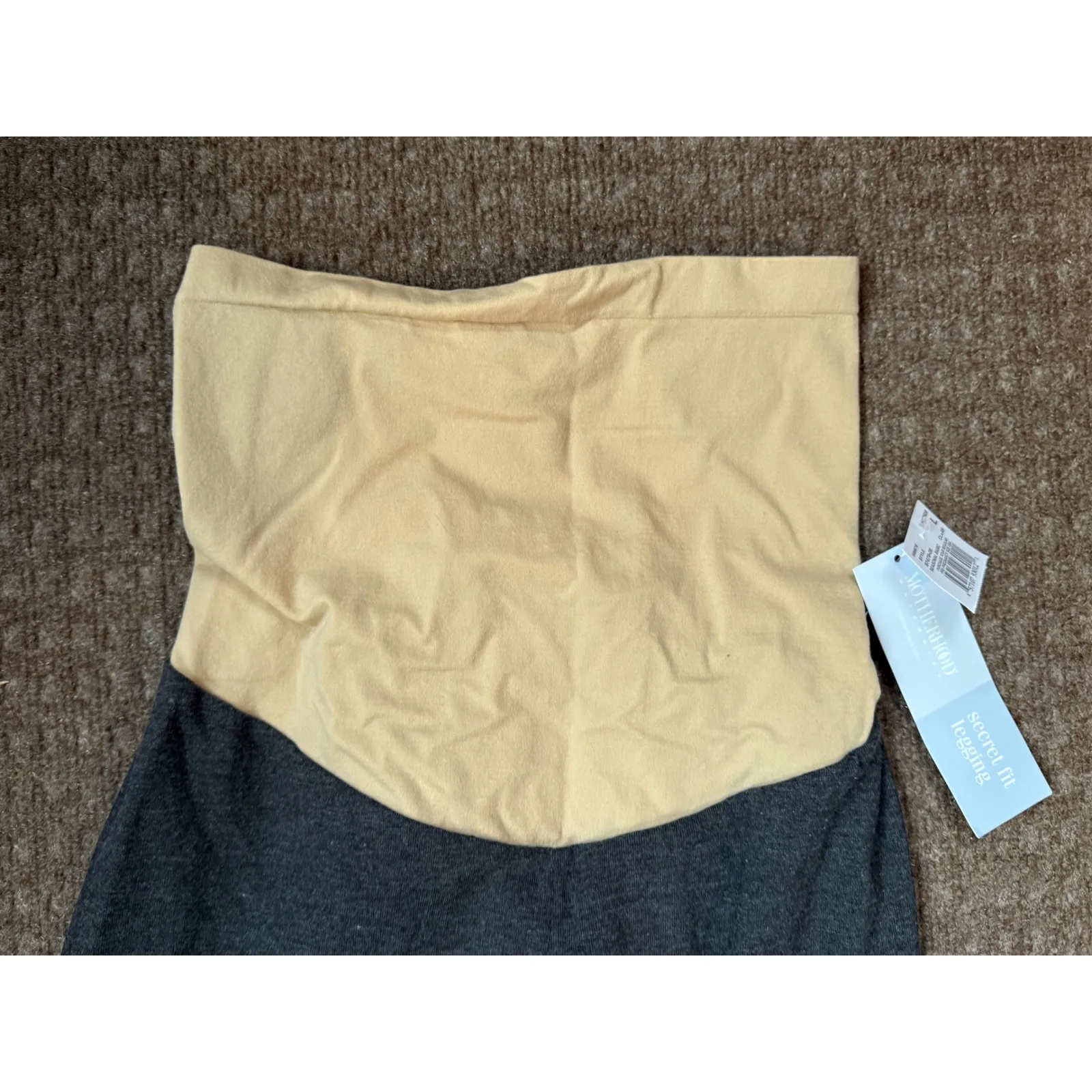 Motherhood Maternity Gray Secret Fit Leggings‎ Over Belly Panel Large L - Image 3