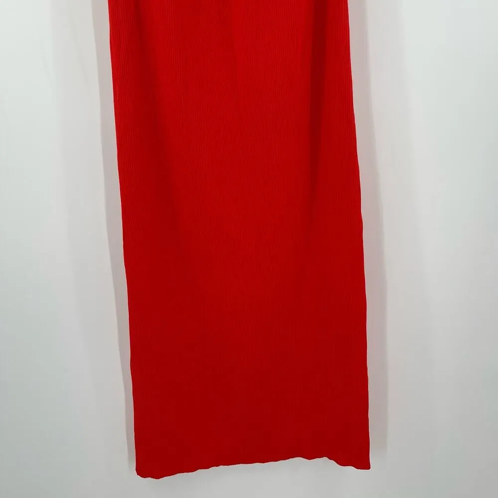 NEW MODERN CITIZEN Ally Dress Size Extra Large Ribbed Red Rib Twist Neck NWOT - Image 11