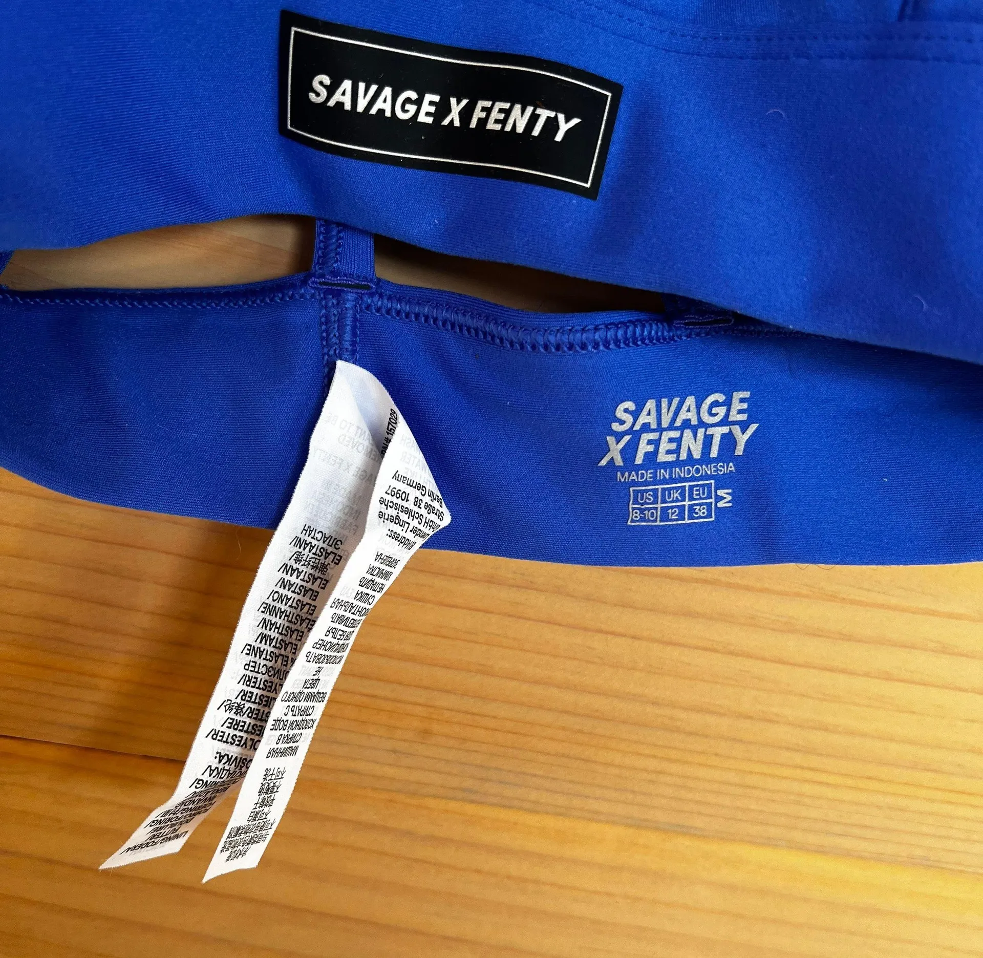 Savagexfenty Blue Medium Sports Bra - Image 3