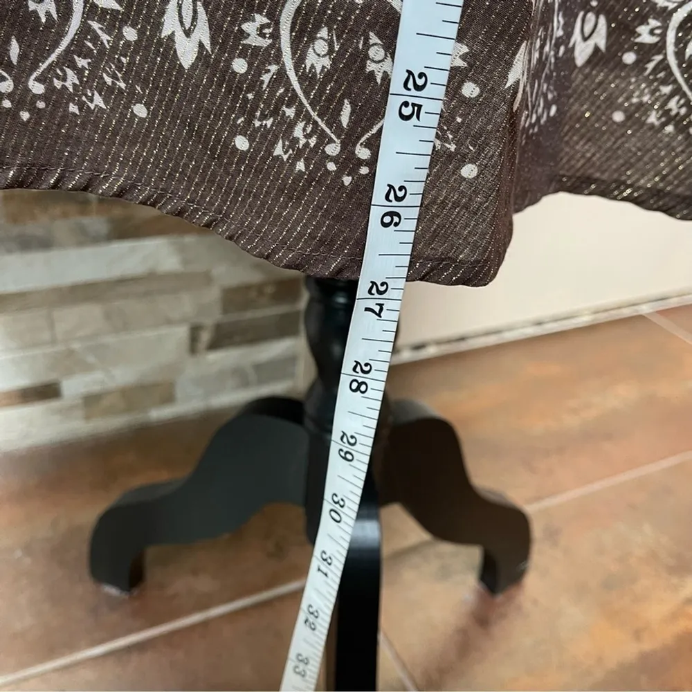 BCBG Maxazria Woman Wrap Skirt SZ M  Brown golden Mint!!! - Image 7