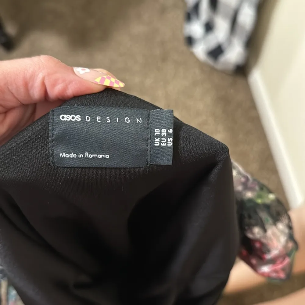 ASOS NEW Long Sleeve Flower Mini Dress - Image 8