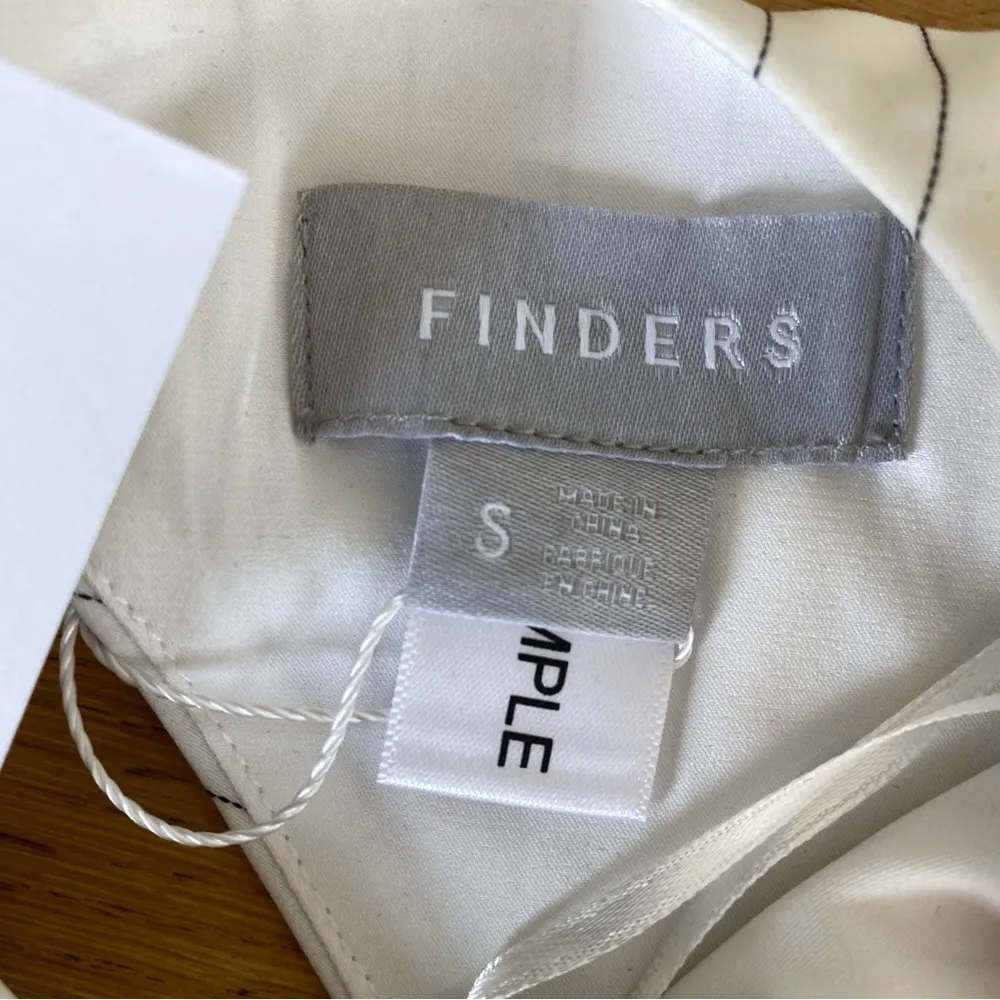 Finders Keepers Flamenco Long Sleeve Dress in Ivory Stripe - Image 4