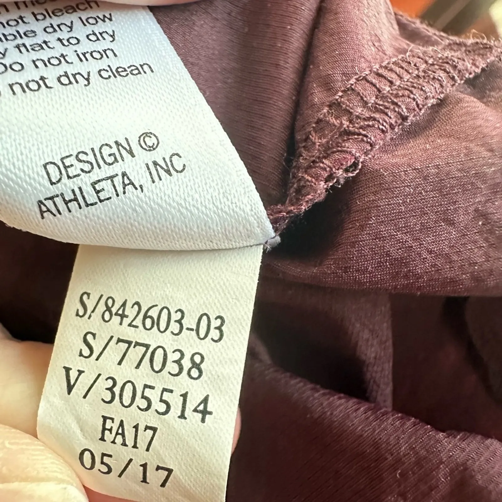 Athleta Stowe Hoodie Nylon Running Jacket Full Zip Purple Windbreaker Pockets - Image 8