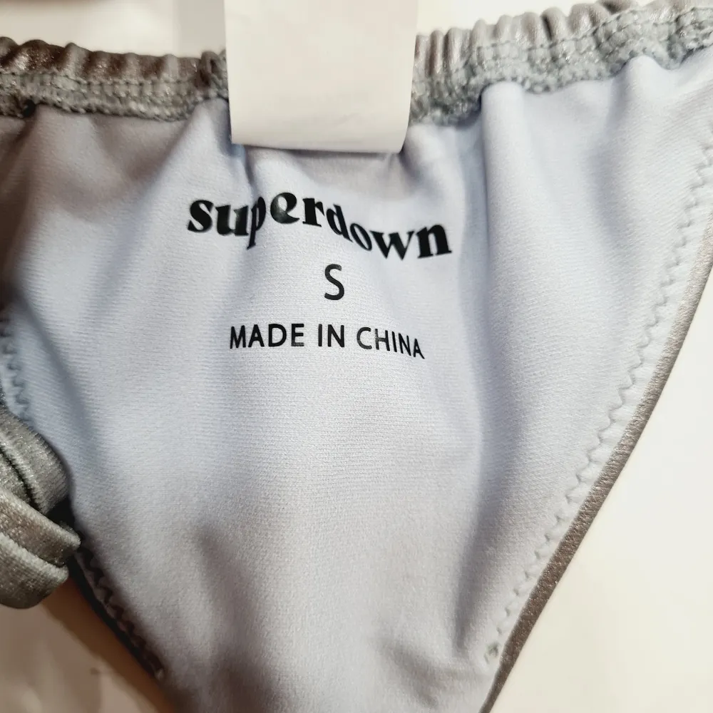 superdown  Danae Bikini Bottom in Silver - Image 7