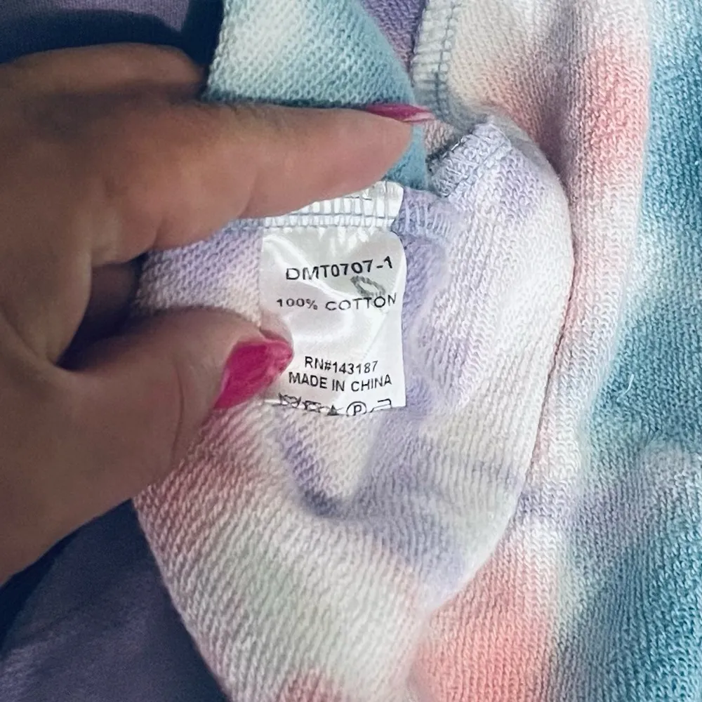 Dance & Marvel  Distressed Tie Dye Zip Up Hoodie - Image 7