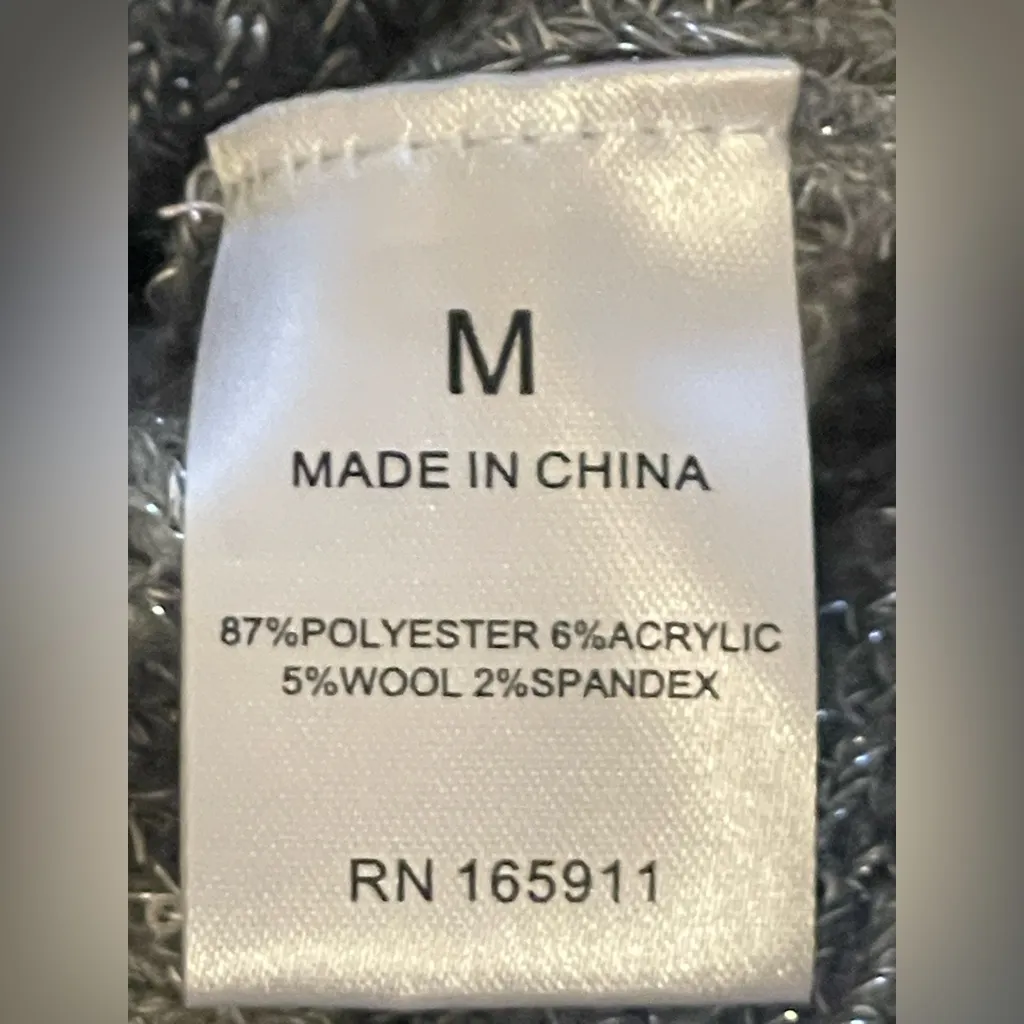 Grace and Karma Boutique Cardigan Gray Size M - Image 5