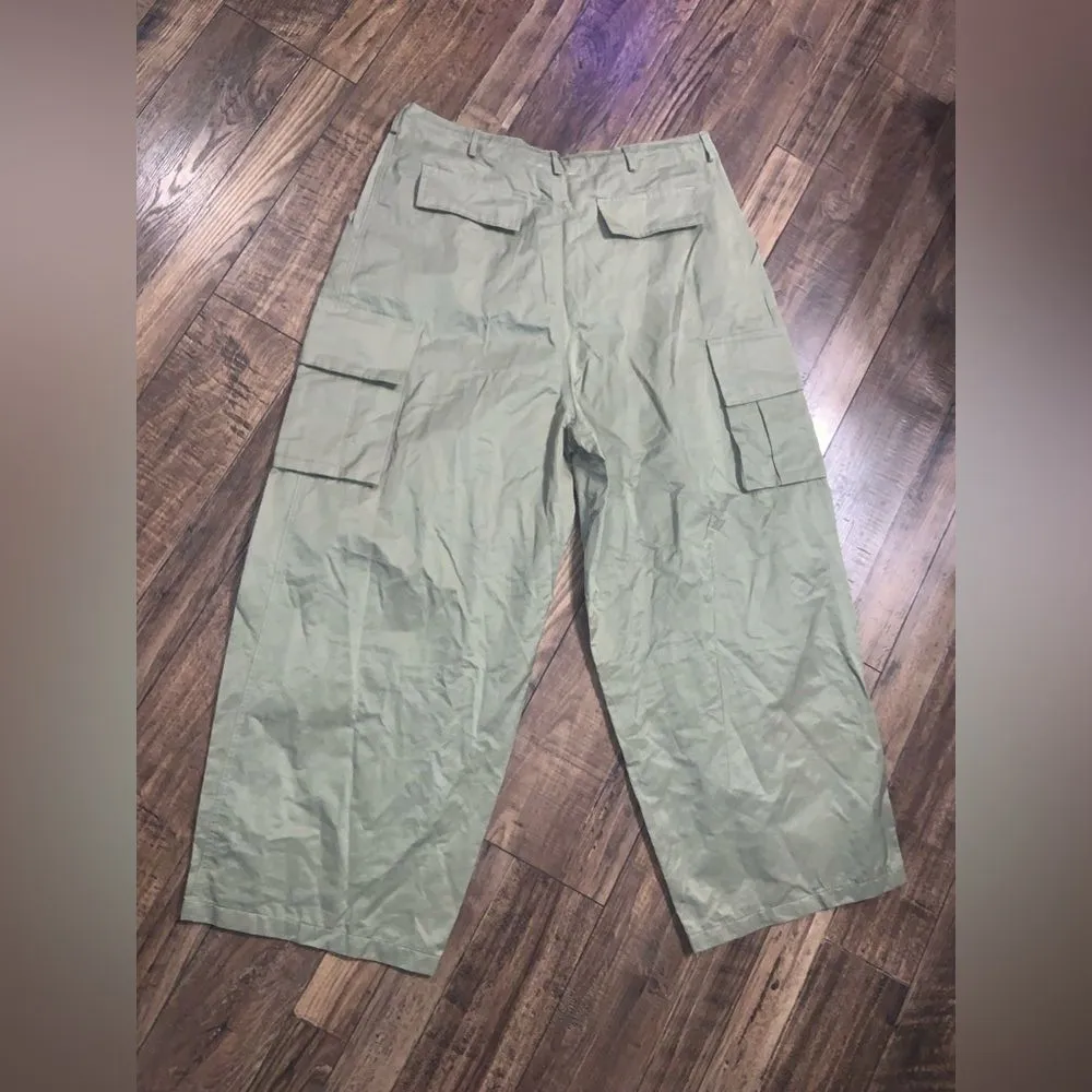 Moon River Women's Wide Leg Pants - Olive cargo fall NWT $140 M casual barrel - Image 10