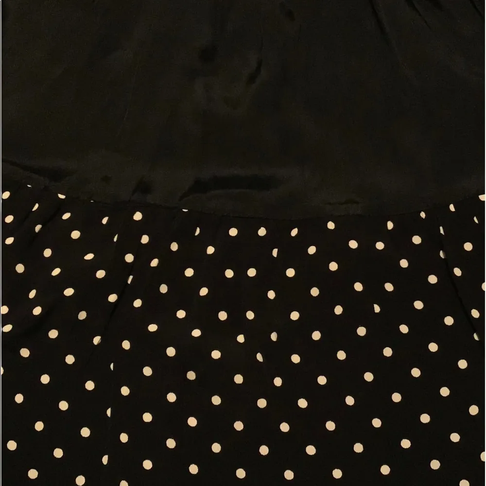 VINTAGE Shelli Segal Black Skirt w/White Polka Dots NWT! - Image 6