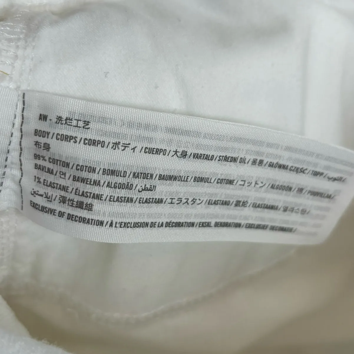 Abercrombie & Fitch White 90s Straight Ultra High Rise Size 29/8 Extra Short - Image 4