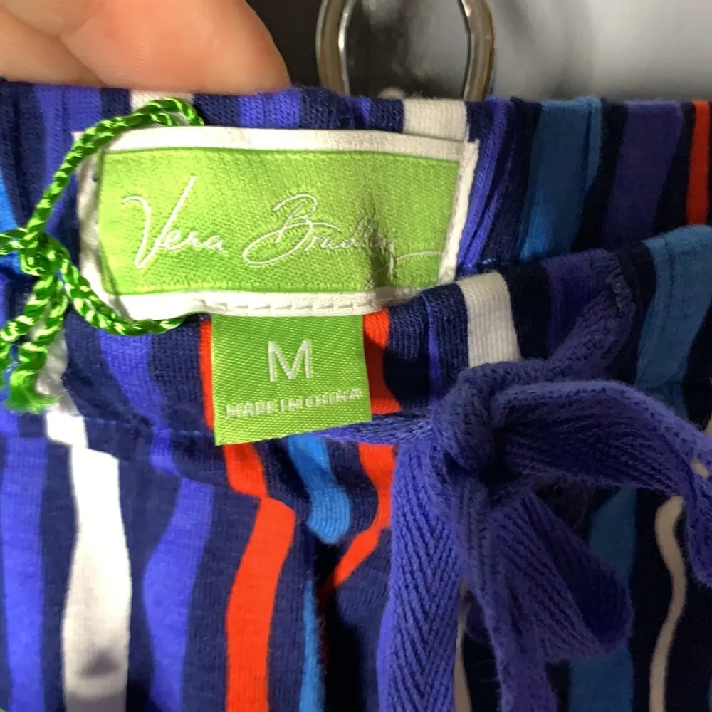 Vera Bradley pajama short cobalt stripe  M 8-10‎ - Image 6
