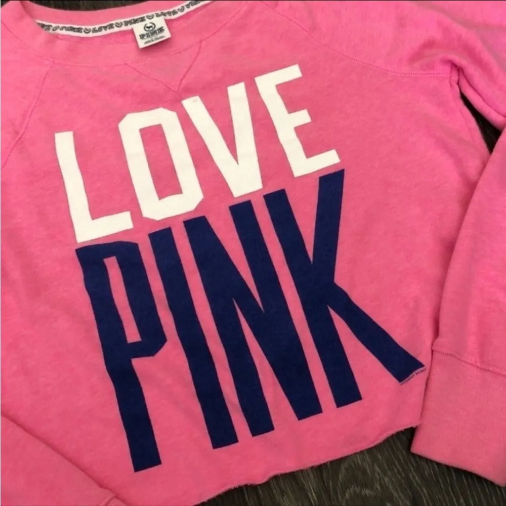 Victoria’s Secret PINK Crop Top Sweatshirt - Image 2