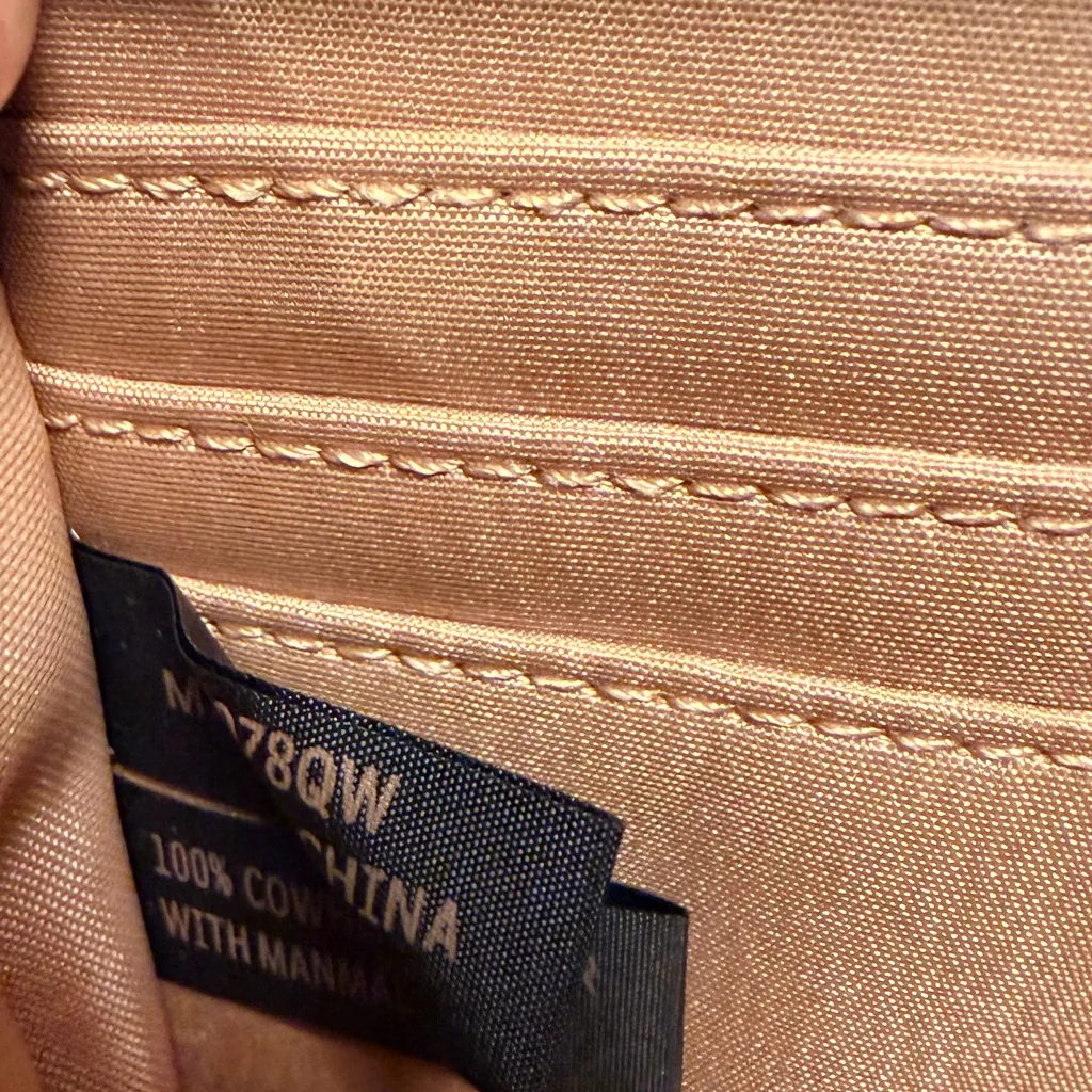 Etienne Aigner Tan Leather Zip Wallet - Image 7