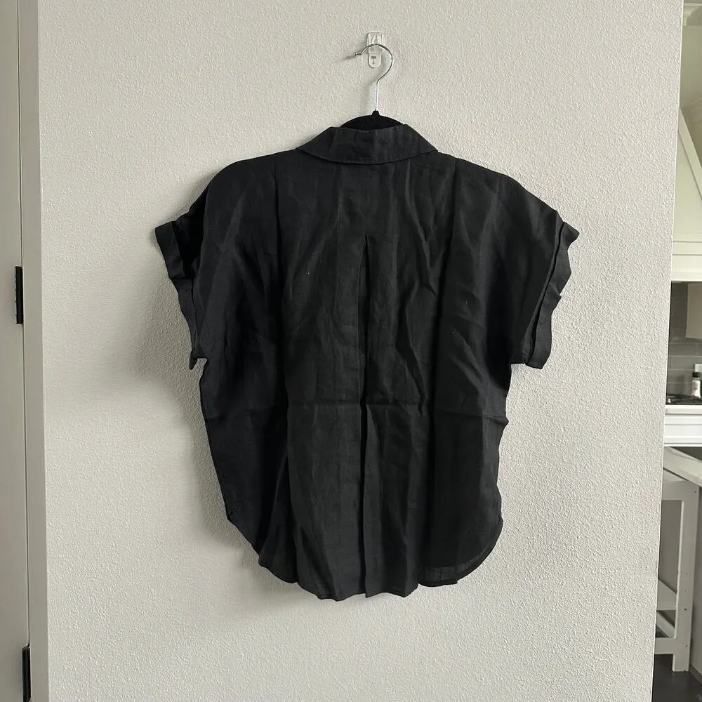 Eileen Fisher  Linen Notch Collar Top and Organic Linen Bias Skirt Set  Size XS - Image 8