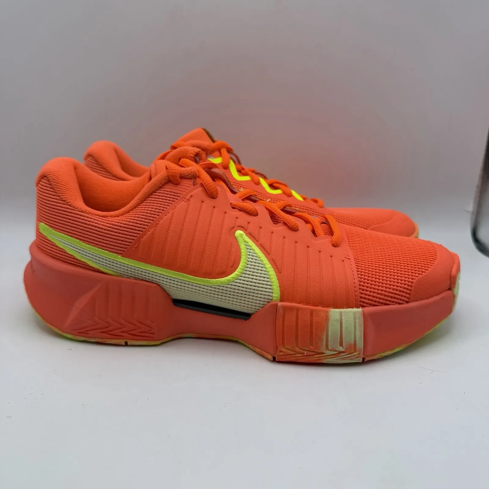 Nike Zoom Challenge Womens Size 7.5 Pickleball Shoes Orange Neon FQ4155 800 New - Image 2