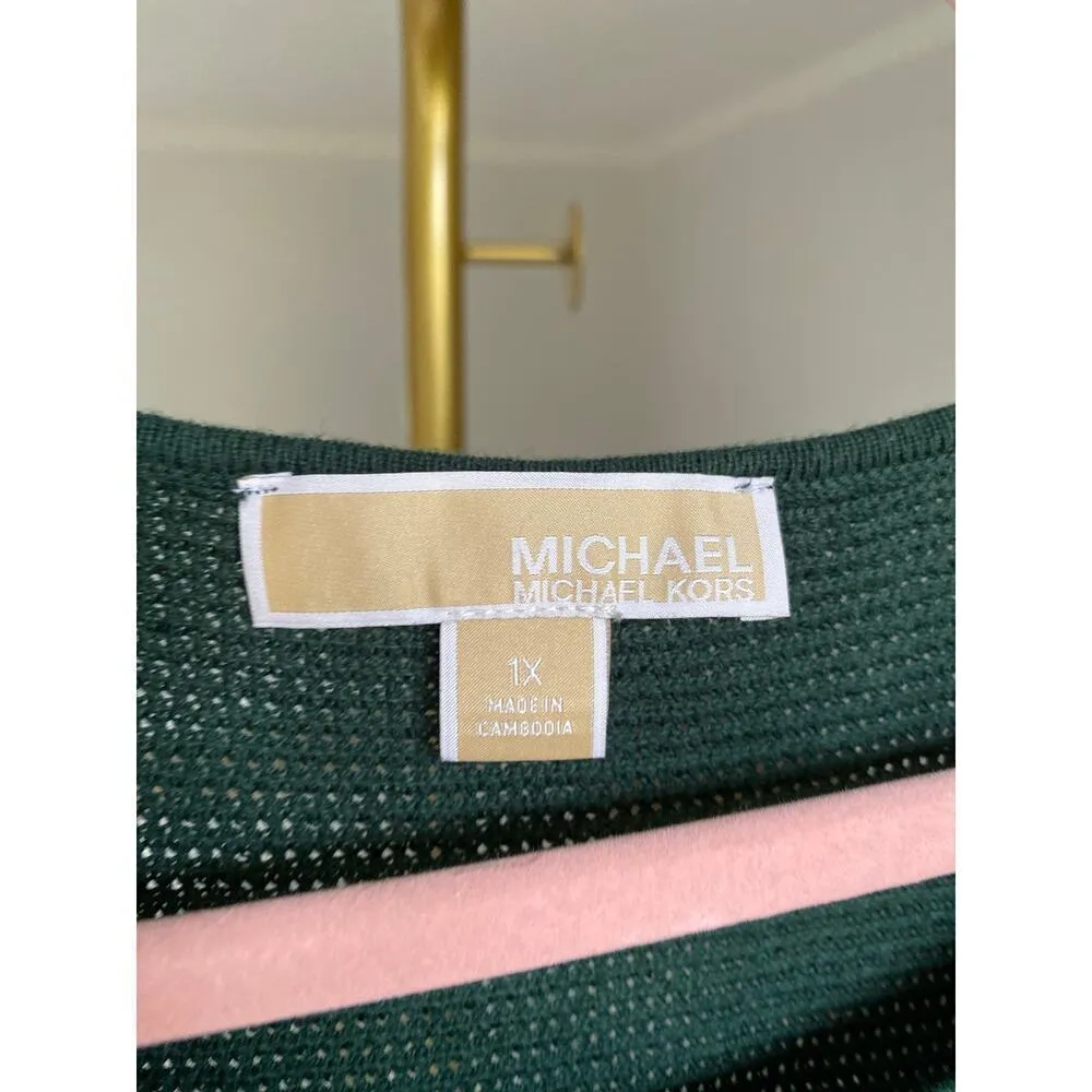 Michael Kors Knit Tunic Sweater Coastal Grandmother Quiet Luxury Cottagecore - Image 10