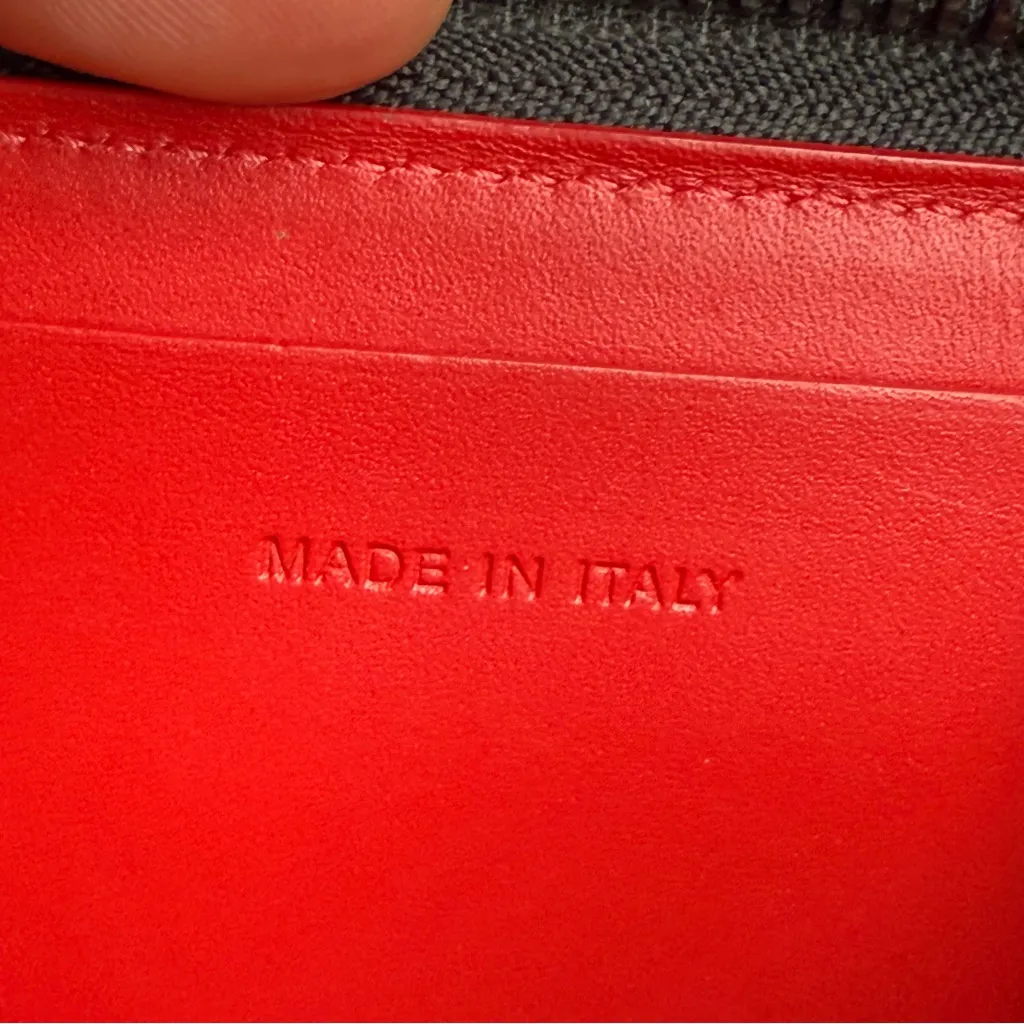 Christian Louboutin Black Spike Leather Panettone Card Holder / Coin Purse, VGUC - Image 8