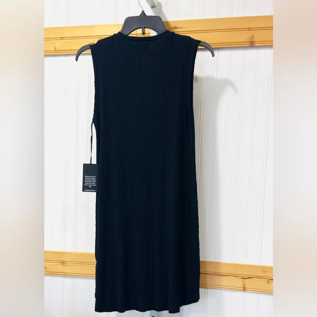 NWT Michael Lauren XRevolve Black Knit Dress Size Medium - Image 4