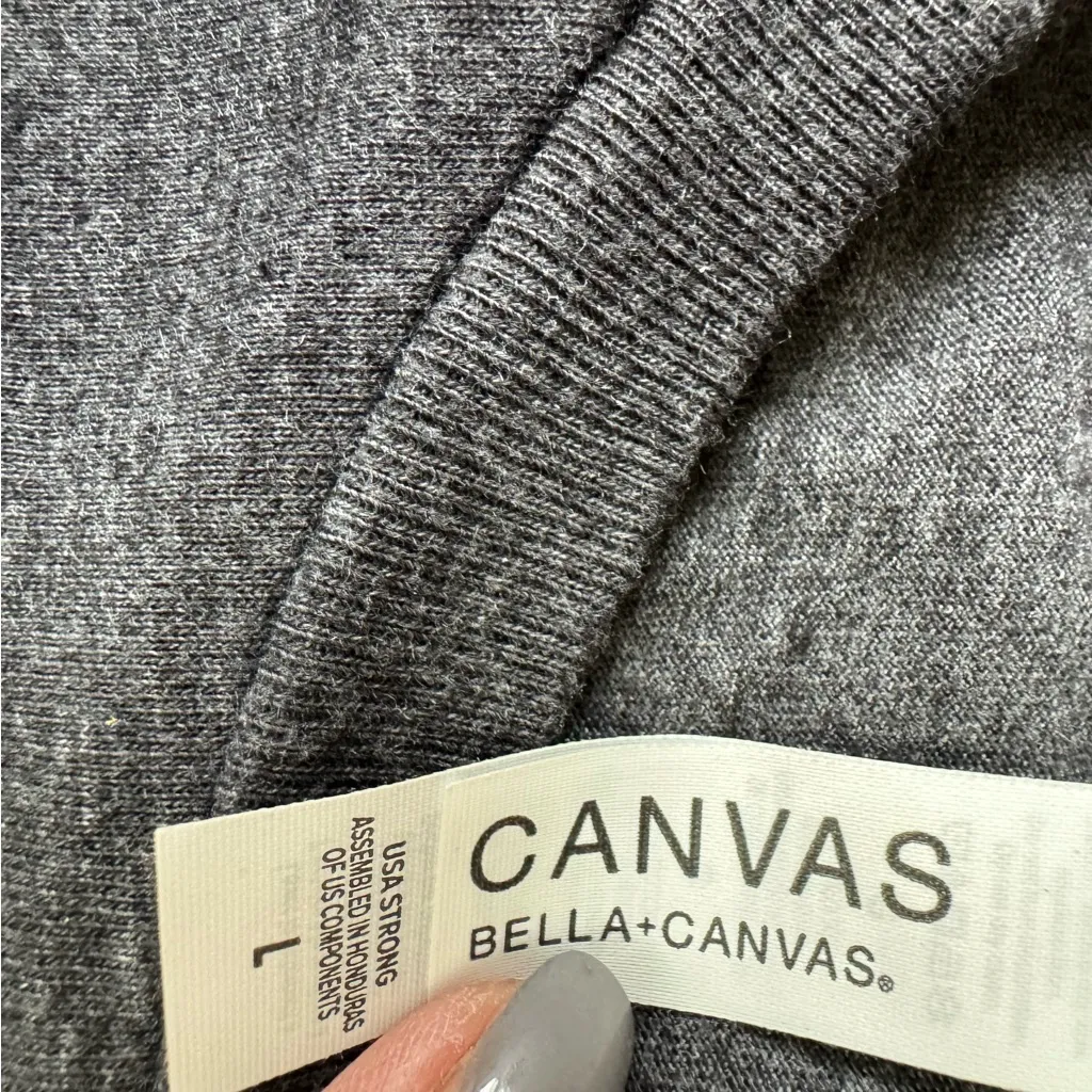 Bella Canvas “My Favorite Daughter Gave Me This Shirt” Tee Large Gray Cotton - Image 5