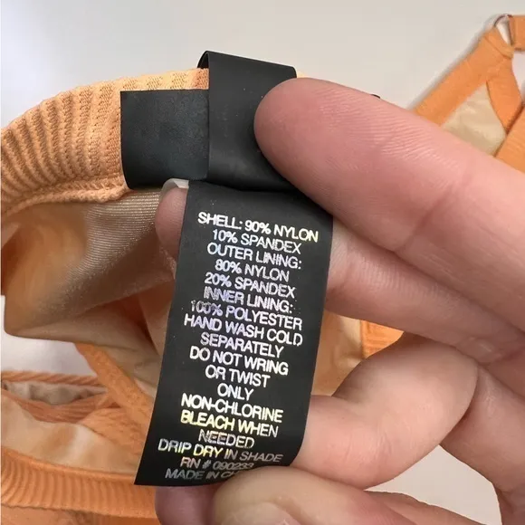 LA HEARTS Peach 2 Piece High Waisted Bottoms‎ Size XS - Image 9