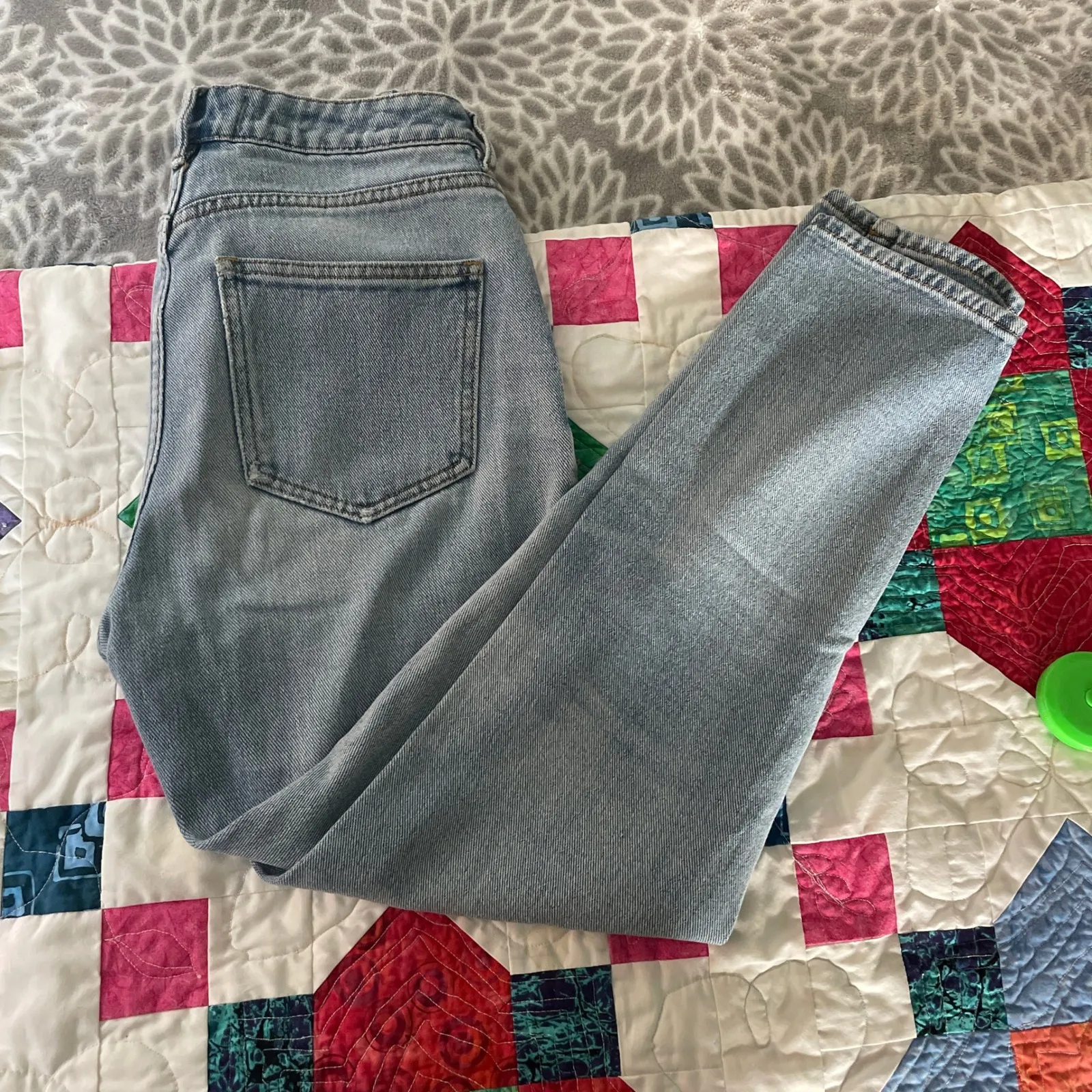 Pacsun Mom Jeans Light Wash Denim Size 23 Blue Y2K Beachy Casual Trendy Pants - Image 4