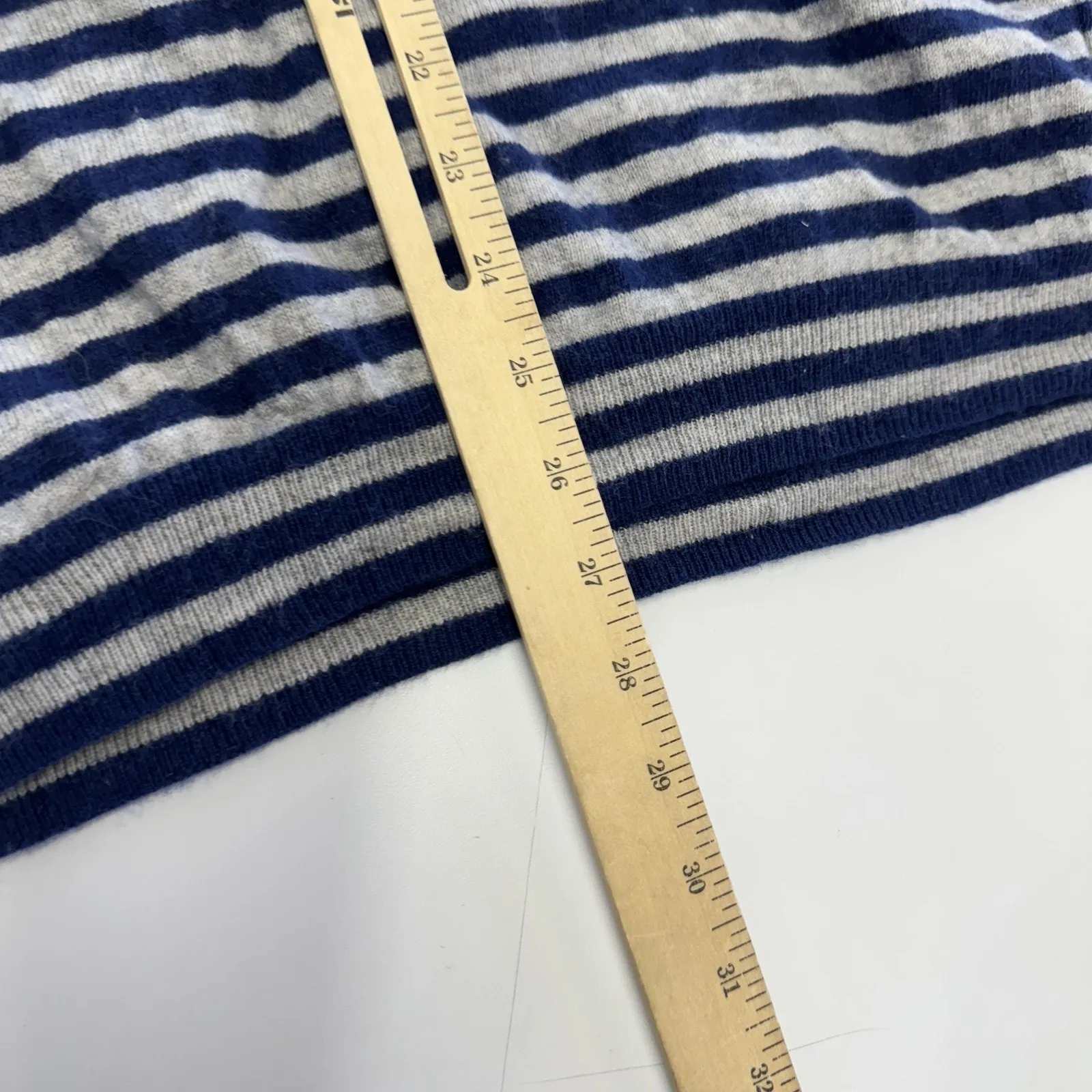 Vineyard Vines Sweater Womens Extra Large‎ Blue Striped Pullover Cashmere Blend - Image 5