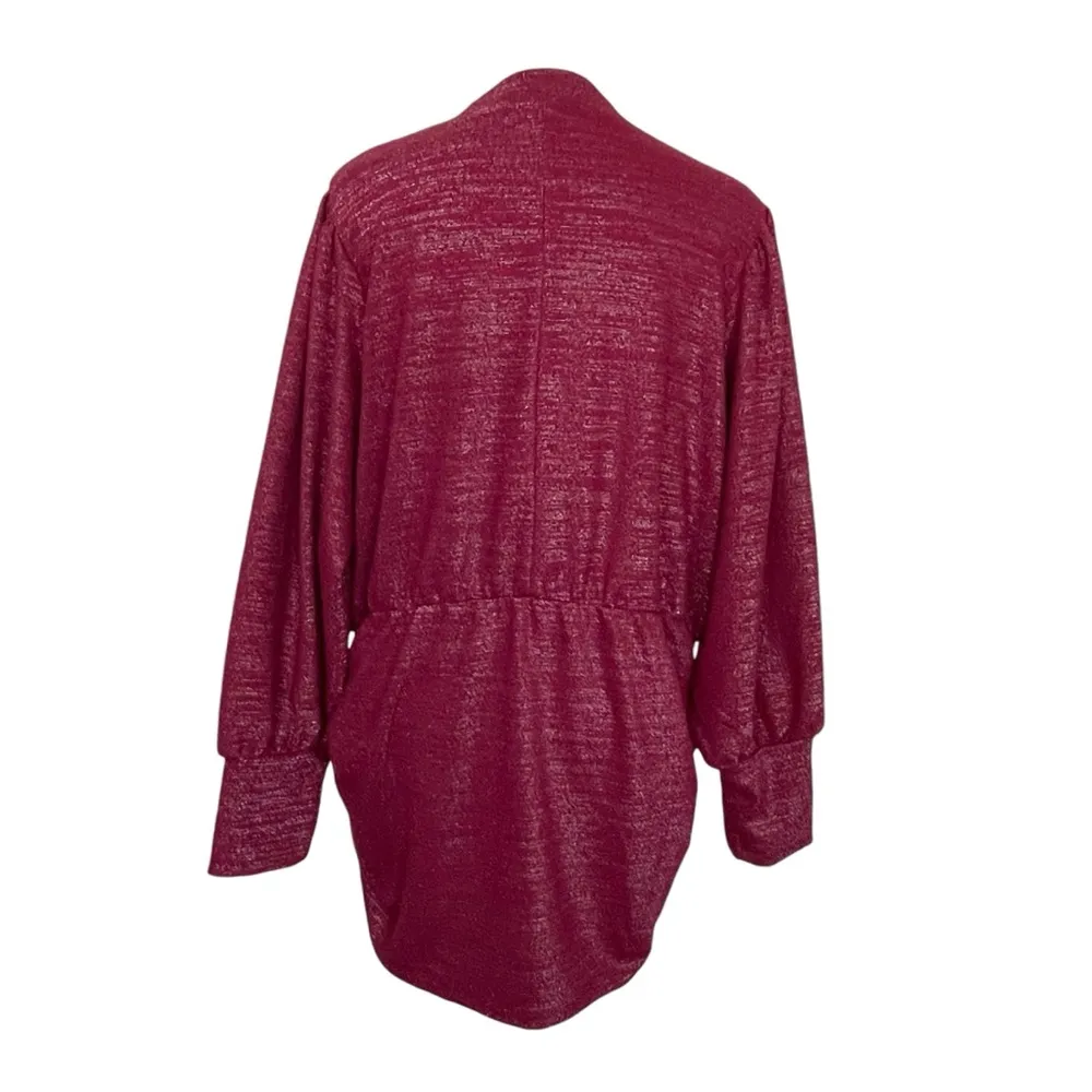 Mock Neck Keyhole Top with Ruched Sides Women’s Plus Size 18/20 - Image 8