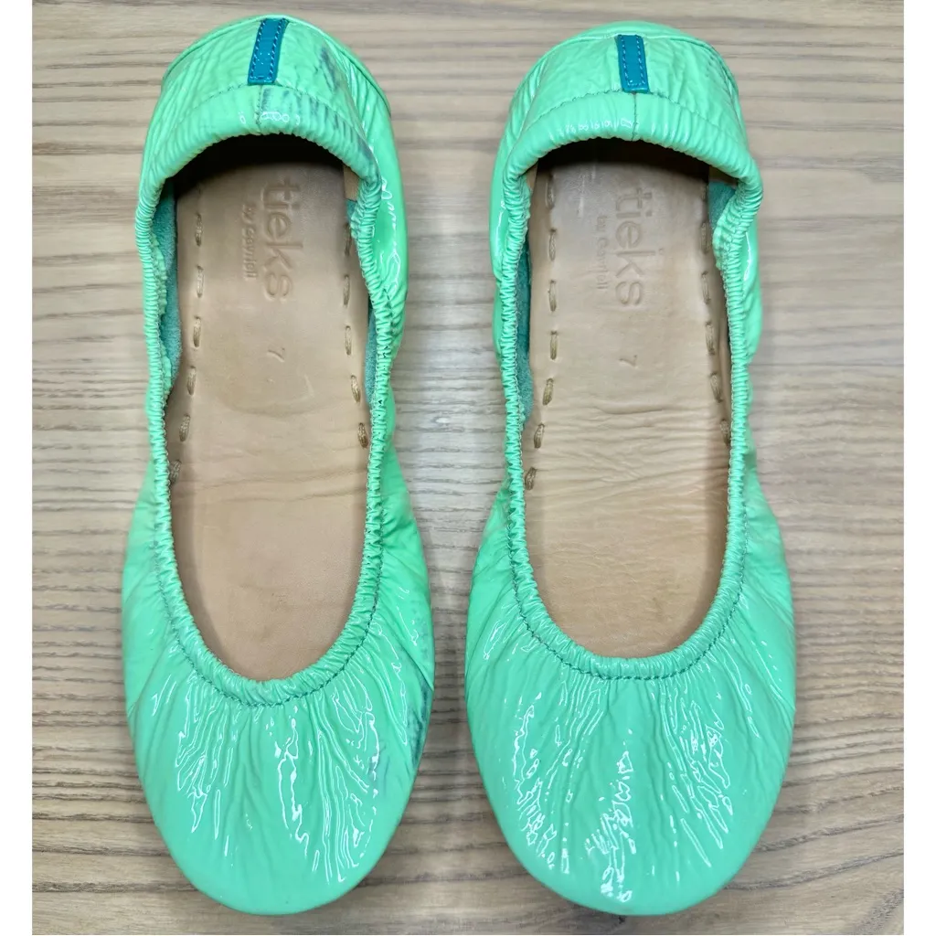 Tieks Mint Patent Leather Foldable Classic Style Ballet Flats 7 - Image 10