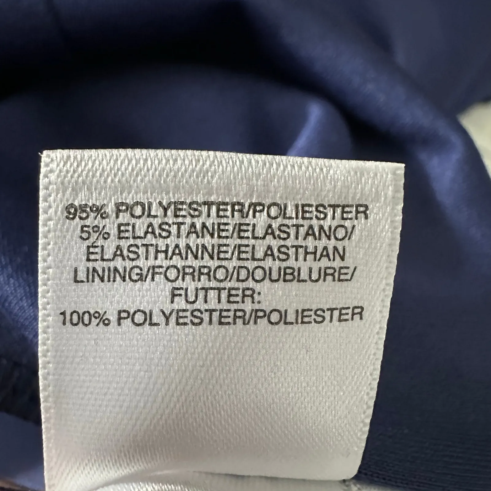 Rachel Rachel Roy Ruffled Sleeve Cropped Jumpsuit Navy Size XL Stretch Blue - Image 12