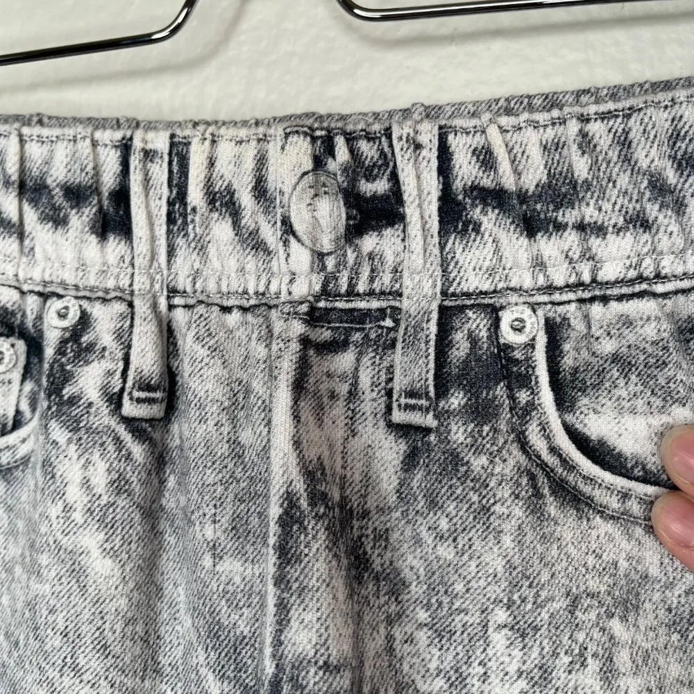 Rag and Bone Acid Wash Miramar Printed Denim Cotton Shorts XXS - Image 5