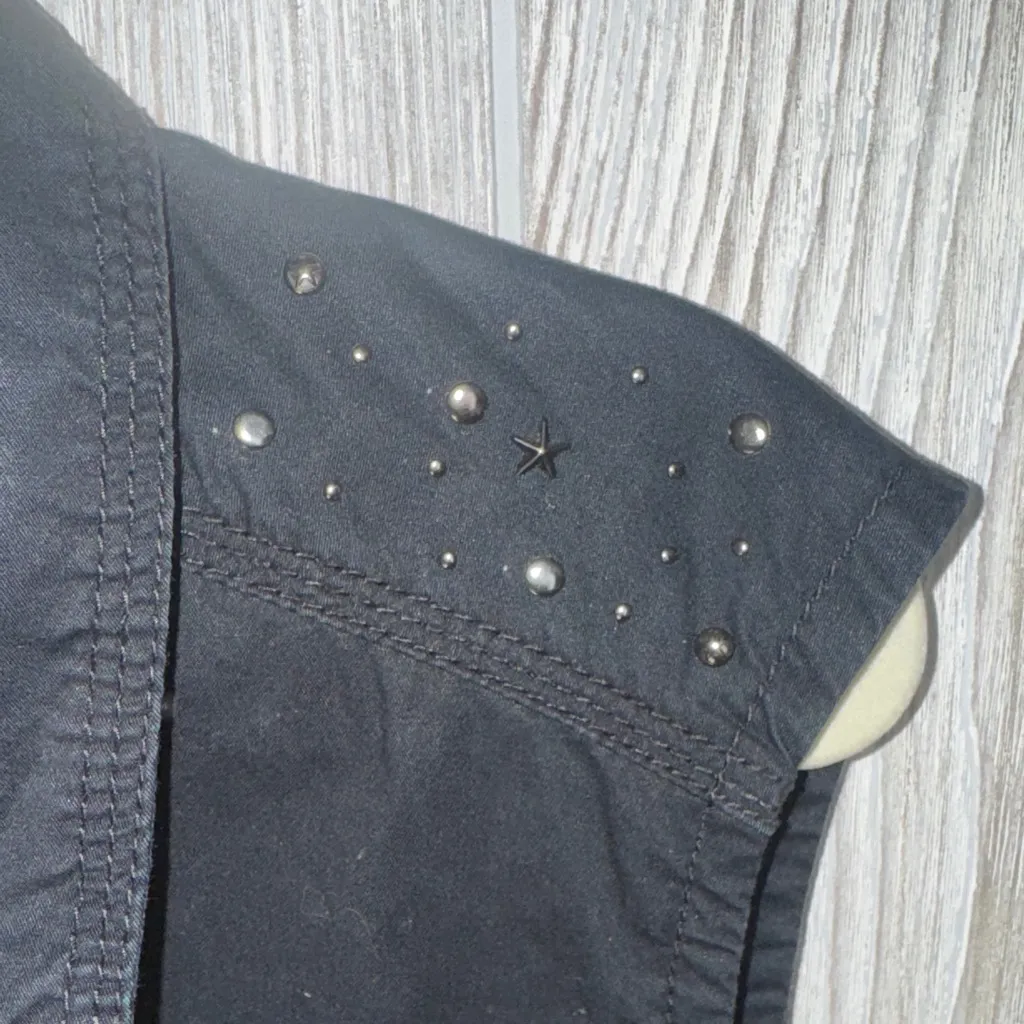 Harley-Davidson Black Studded sleeveless top - Image 3