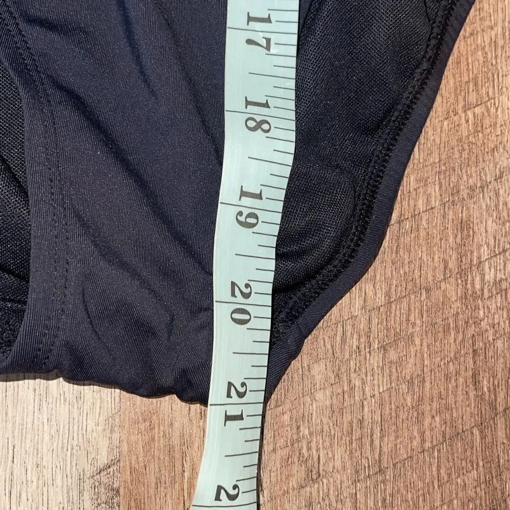 Bleu Rod Beattie Womens Ruffle Bandeau Wave Runner One-Piece Swimsuit Black Sz 4 - Image 6