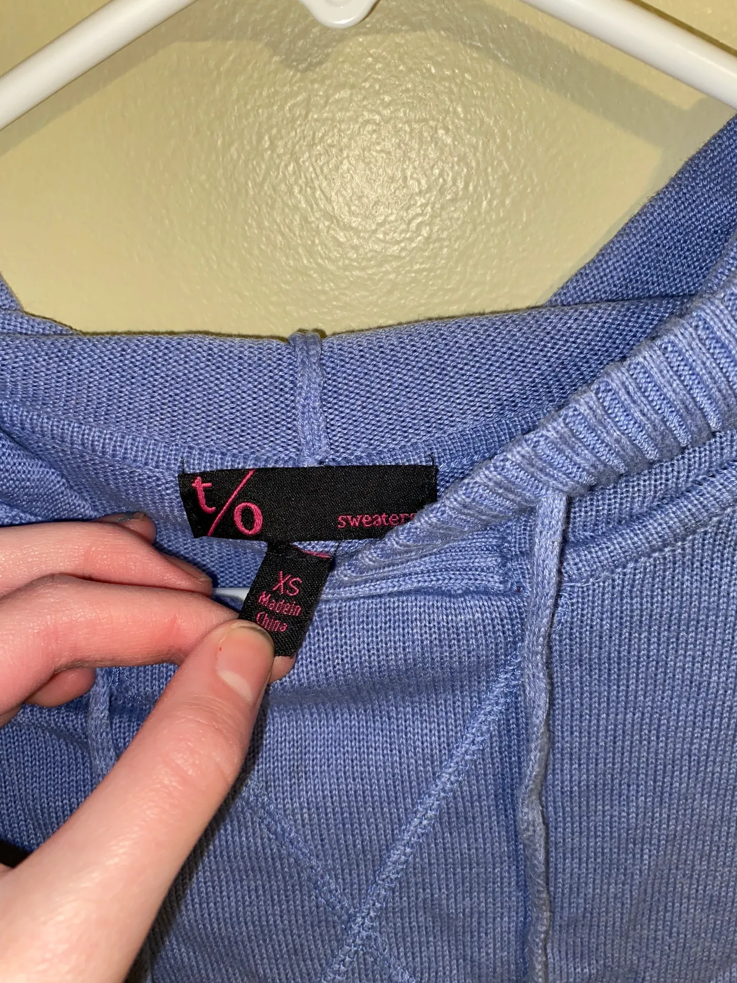 T/O Hoodie Purple Size XS - Image 5