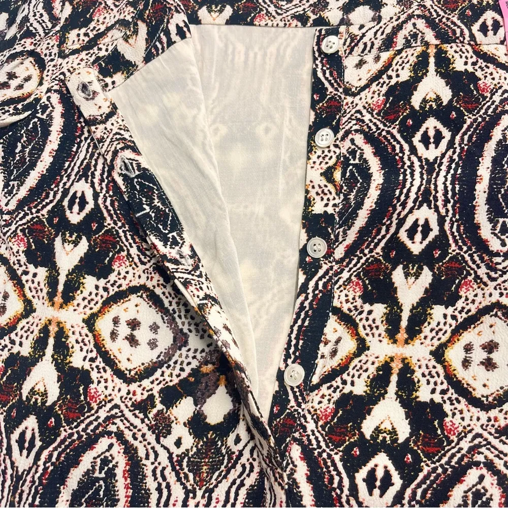 Antik Batik dress Long Sleeve Sheath Dress French designer dress sz small lined Brown - Image 9