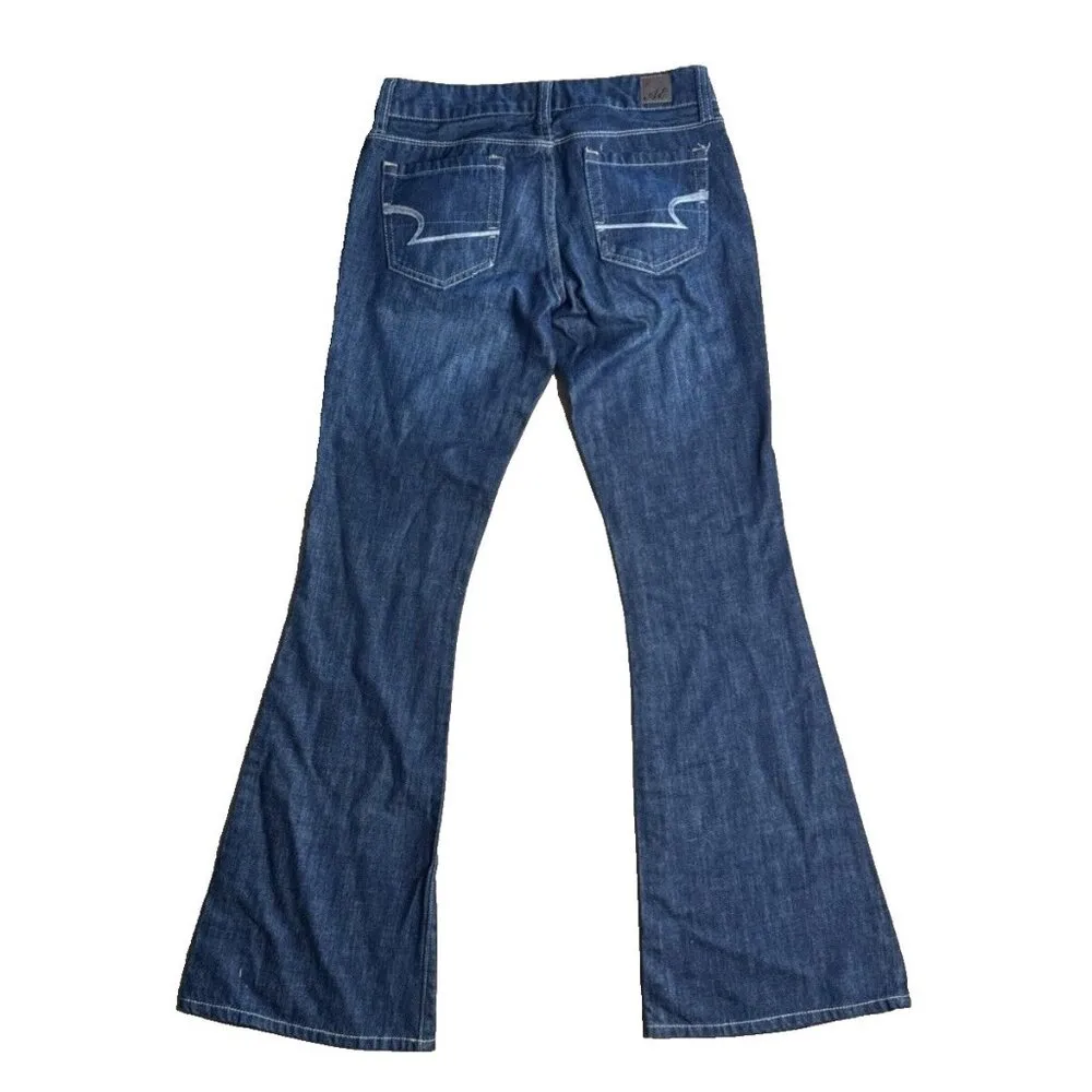 AE AMERICAN EAGLE REAL FLARE WOMENS JEANS 0R 26x29 - Image 2