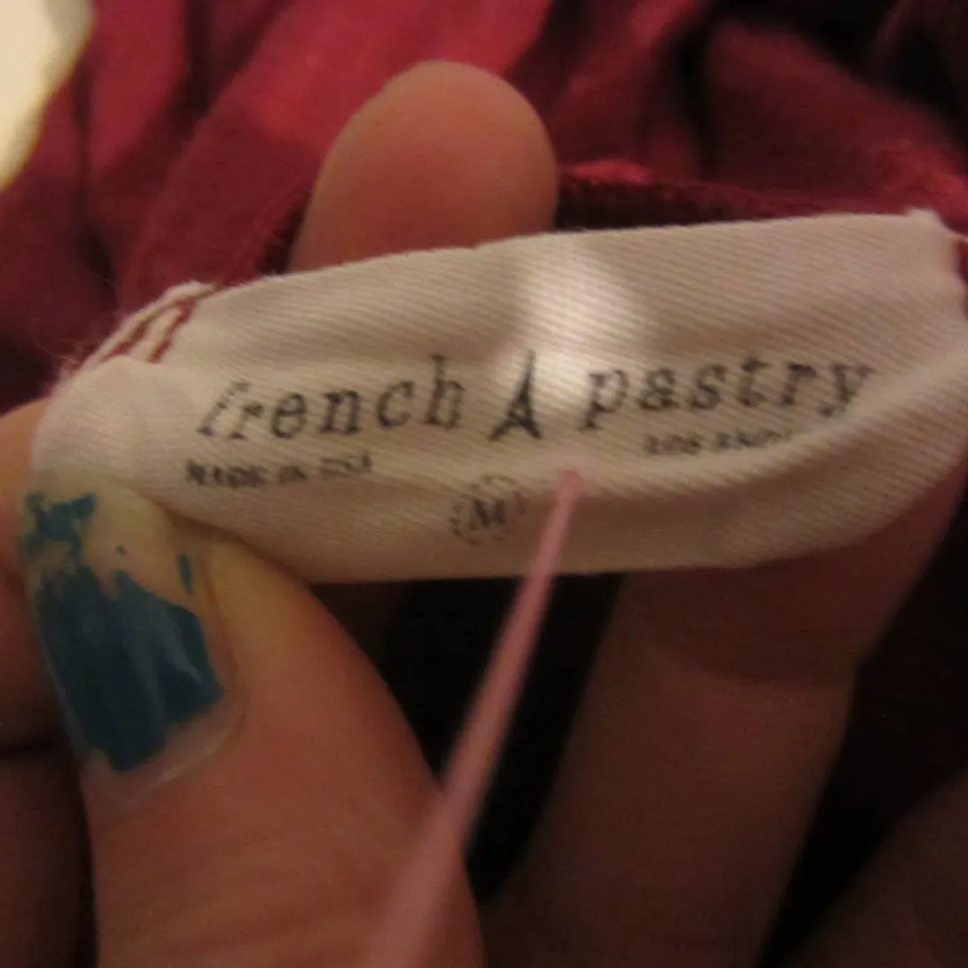 French A Pastry Hoodie Wifi Pizza Sweatpants Big Dreams M Red Size L - Image 4