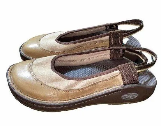 Chaco Womens Devotee Gunnison Slingback Leather Slip On Sandals Size US W6.5 - Image 2