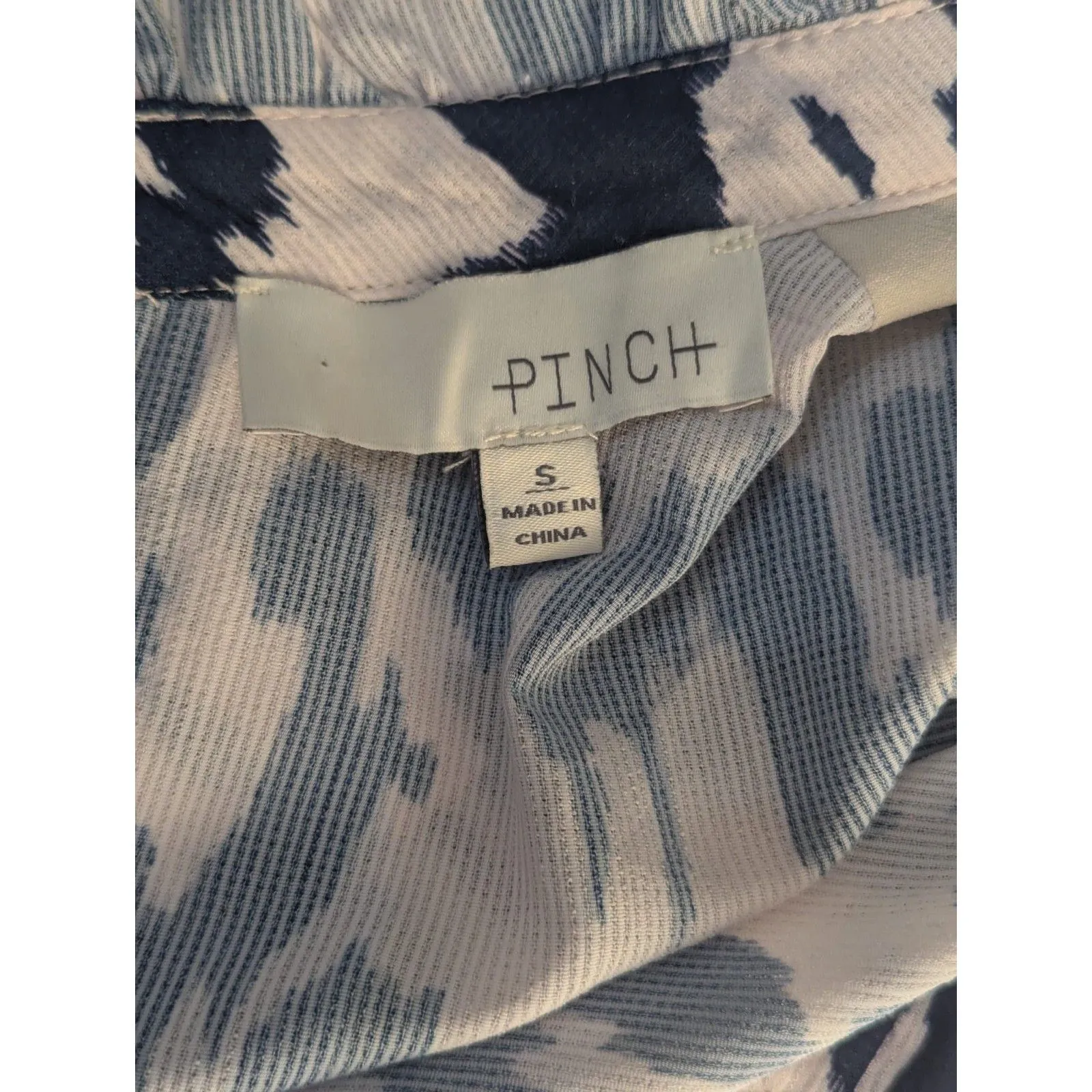 Pinch Women's Abstract Print Ruffle Trim Mock Neck Mini Dress - Image 3