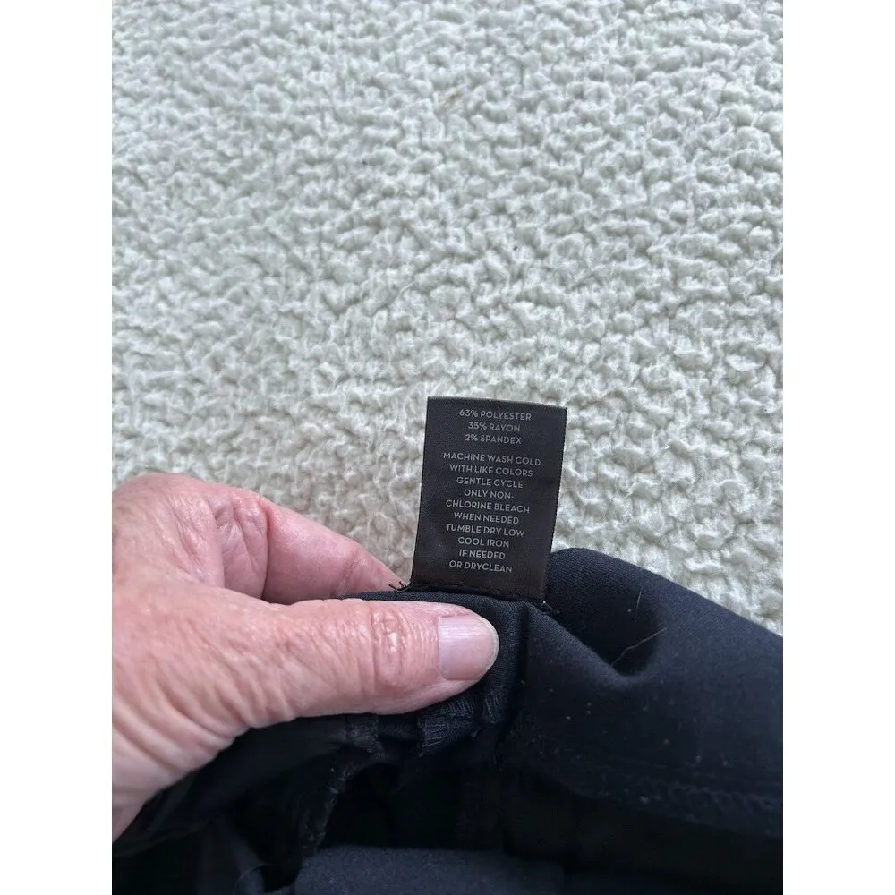 Ann Taylor Modern Slacks Mid-Rise Boot Cut Leg Navy Blue Size 2 - Image 7