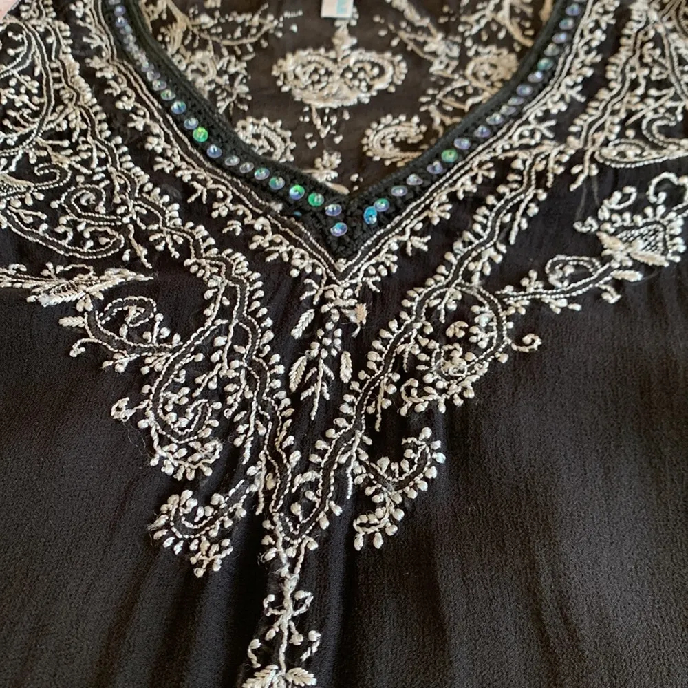 Graham Kandiah Kaftan Style Tunic Swimsuit Cover Up 100% Silk Size Small - Image 8