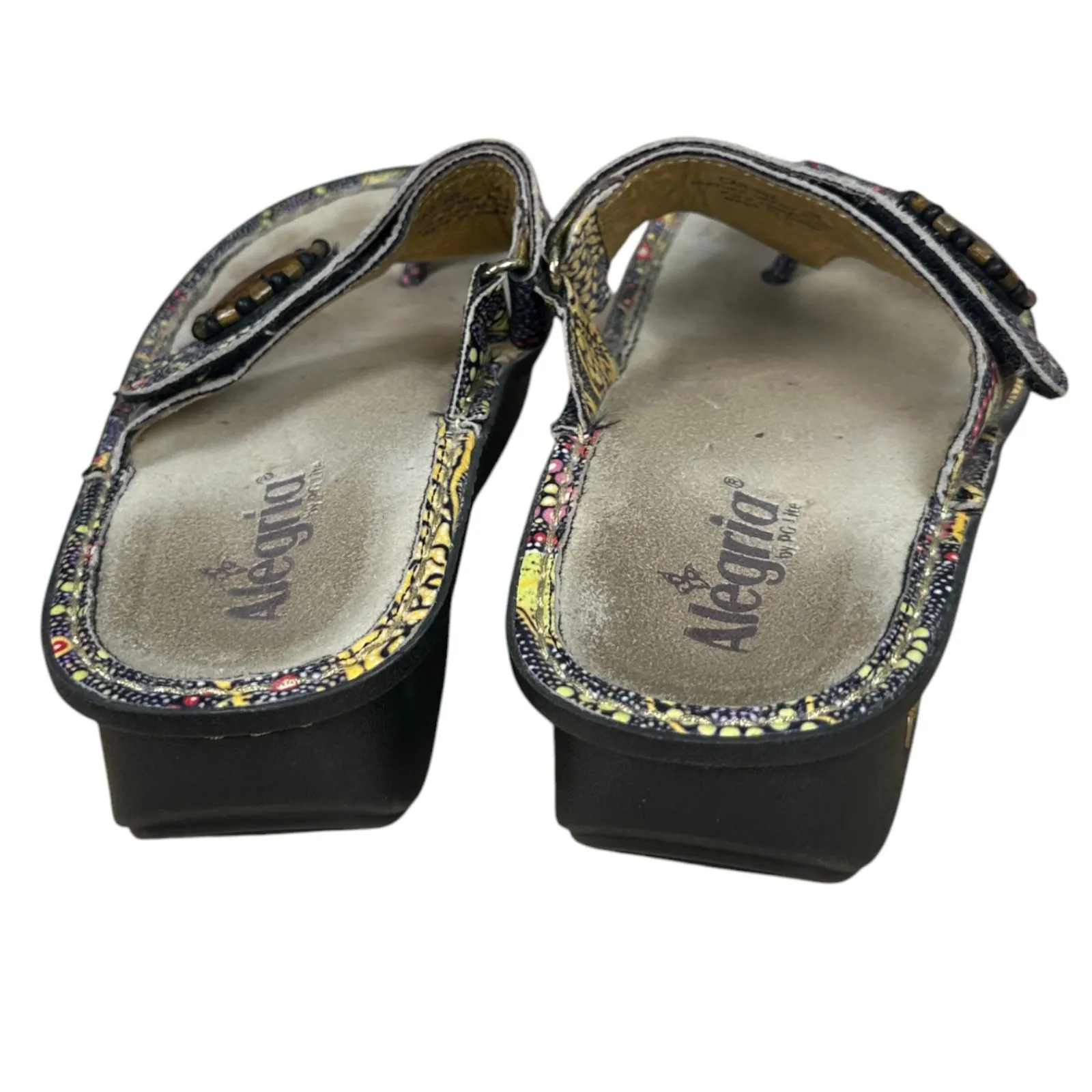 Alegria Carina Flora Floral Leather Sandal Flip Flop Women's Size 38 US 8/8.5 - Image 3