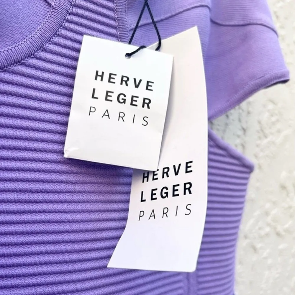 NWT  Paris lavender bandage bodycon midi dress XXS new - Image 6