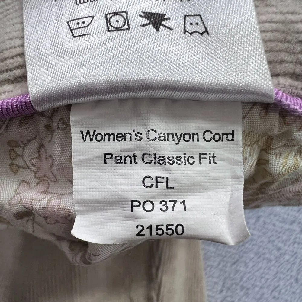 Mountain Khakis Pants Womens 12R Beige Classic Fit Canyon Corduroy‎ Straight Leg Tan Size 12 - Image 4