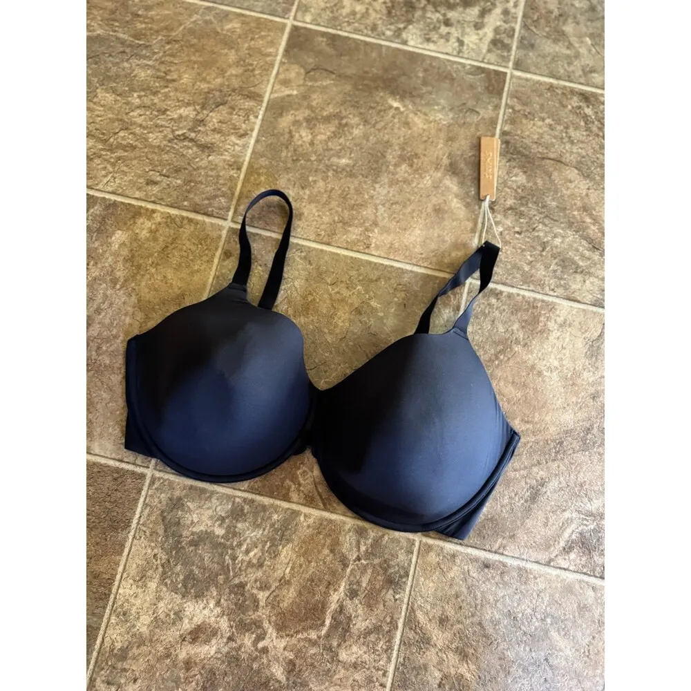 Skims Fits Everybody T-shirt Demi Bra Onyx Size 42DDD - Image 2