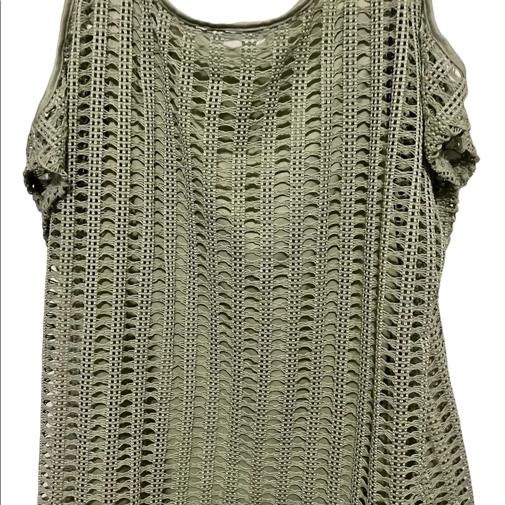 Naïf green crochet with lining shirt size medium - Image 5